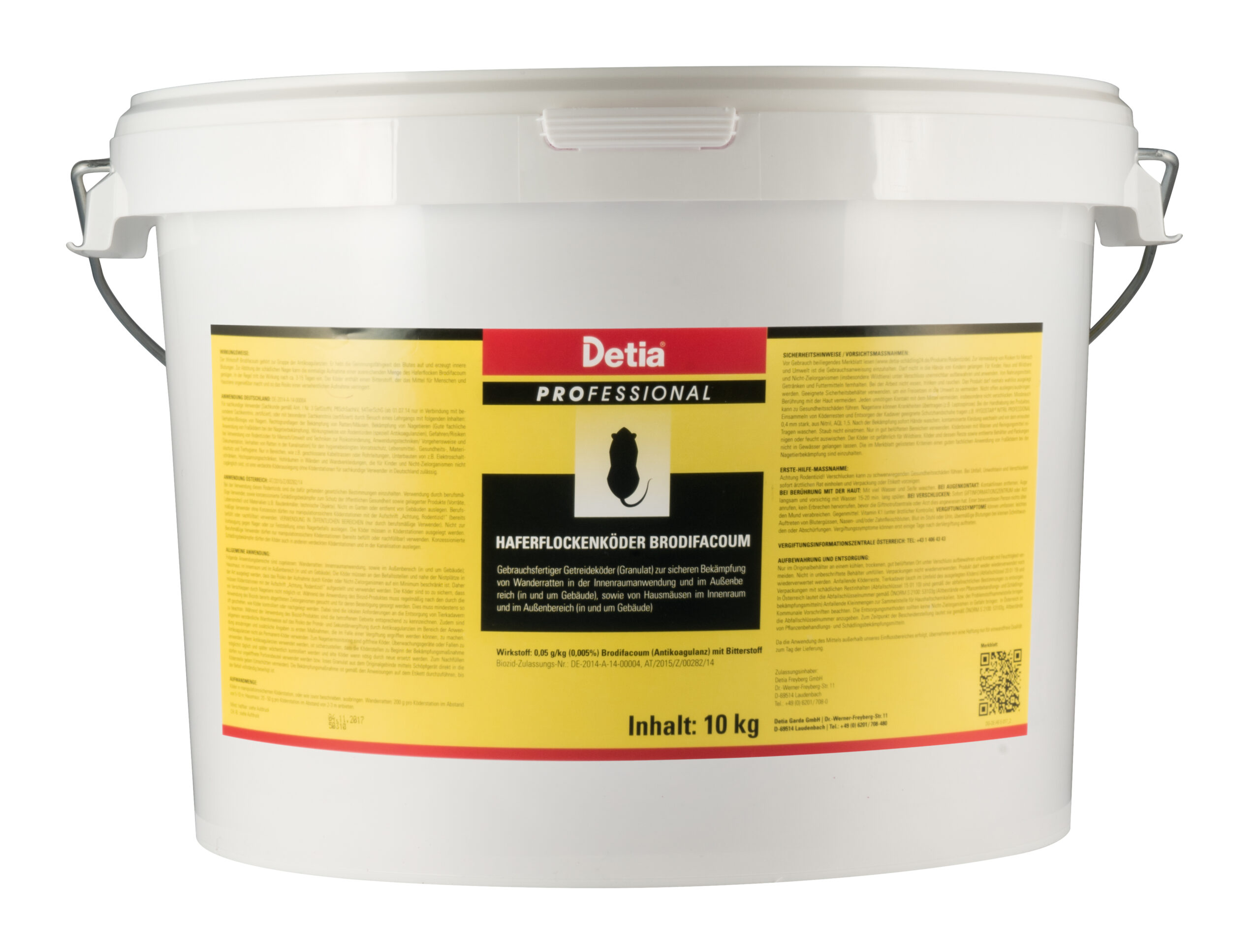 Haferflockenköder Brodifacoum_Eimer